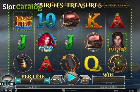Скрин2. Sirens Treasures 15 Lines Series слот