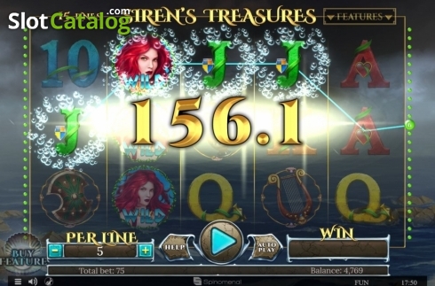 Скрин4. Sirens Treasures 15 Lines Series слот