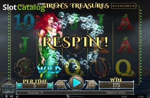 Скрин5. Sirens Treasures 15 Lines Series слот