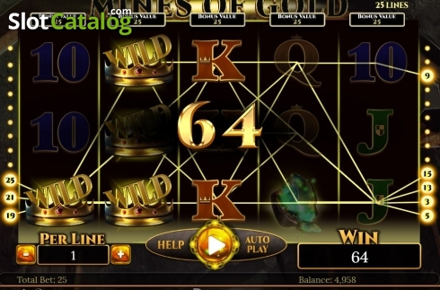 Скрин4. Mines of Gold слот