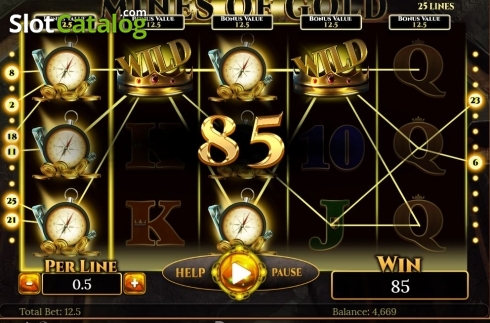 Скрин5. Mines of Gold слот