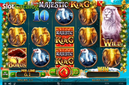 Скрин2. Majestic King Christmas Edition слот