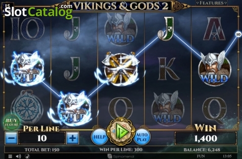 Скрин5. Vikings and Gods 2 15 Lines слот