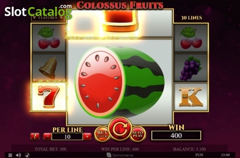 Скрин2. Colossus Fruits слот