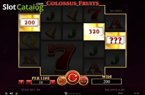 Скрин4. Colossus Fruits слот