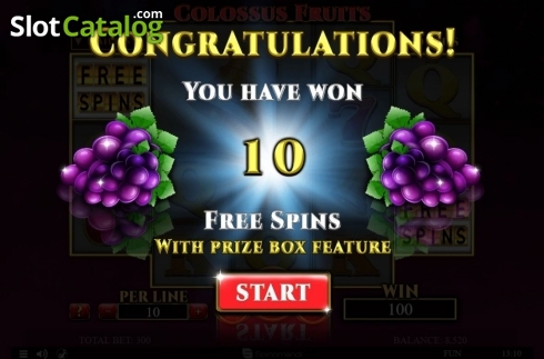 Скрин5. Colossus Fruits слот