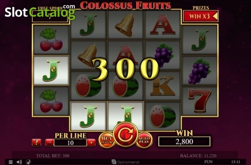 Скрин8. Colossus Fruits слот