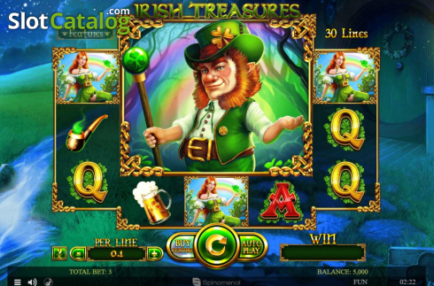 Скрин3. Irish Treasures (Spinomenal) слот