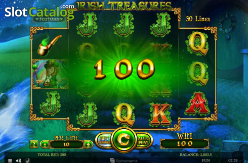 Скрин5. Irish Treasures (Spinomenal) слот