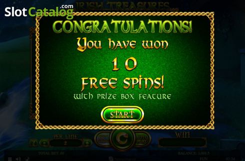 Скрин7. Irish Treasures (Spinomenal) слот
