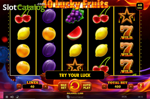 Скрин2. 40 Lucky Fruits слот