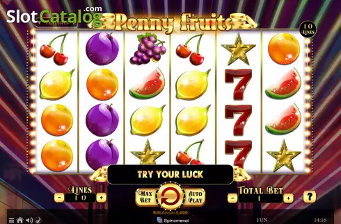 Скрин2. Penny Fruits слот