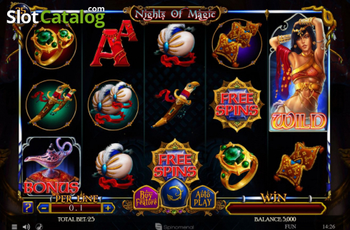 Скрин2. Nights Of Magic слот