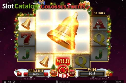 Скрин3. Colossus Fruits Christmas Edition слот