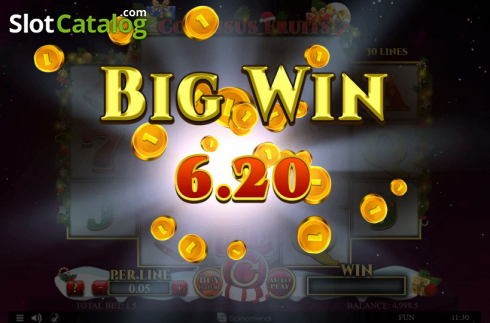 Скрин4. Colossus Fruits Christmas Edition слот