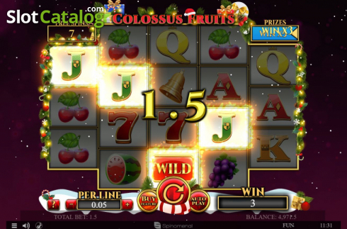 Скрин6. Colossus Fruits Christmas Edition слот