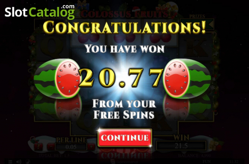 Скрин8. Colossus Fruits Christmas Edition слот