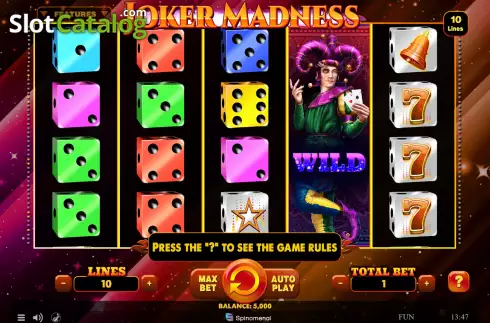 Скрин2. Joker Madness (Spinomenal) слот