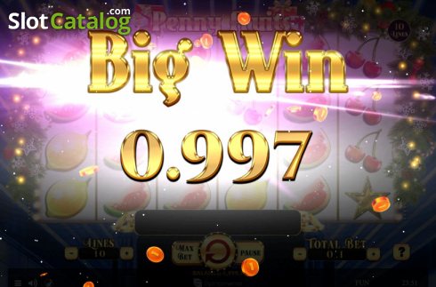 Скрин6. Penny Fruits Christmas Edition слот