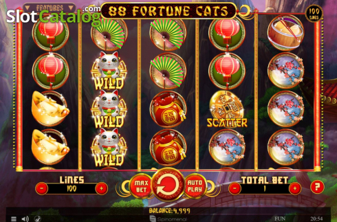Скрин2. 88 Fortune Cats слот