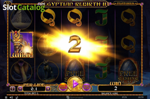 Скрин4. Egyptian Rebirth II слот