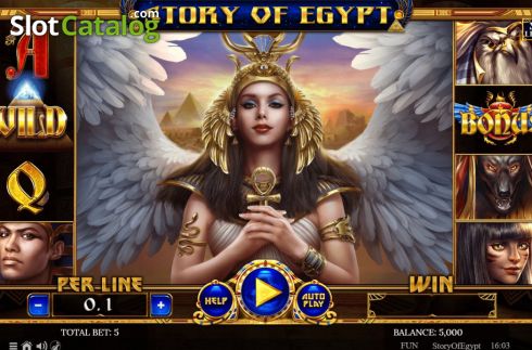 Скрин2. Story of Egypt слот