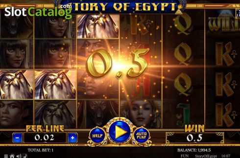 Скрин3. Story of Egypt слот