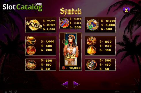 Скрин8. Cleopatras Oasis слот