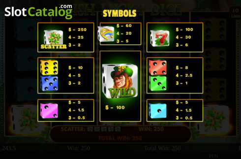 Скрин9. Irish Lucky Dice слот