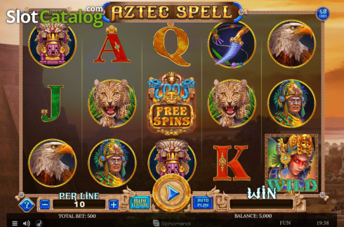 Скрин2. Aztec Spell слот
