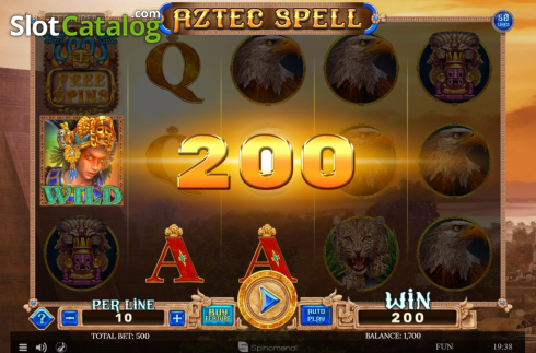 Скрин3. Aztec Spell слот