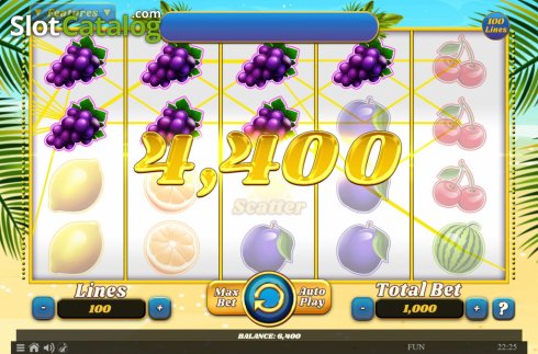 Скрин4. 100 Juicy Fruits слот