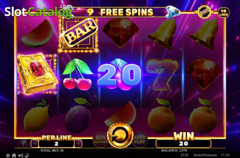 Скрин6. Book of Diamonds слот