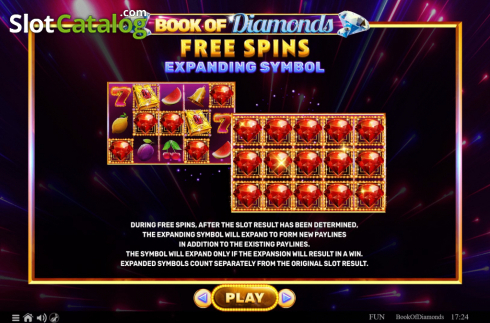 Скрин8. Book of Diamonds слот