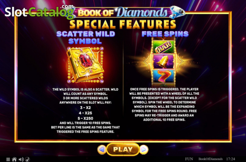 Скрин9. Book of Diamonds слот