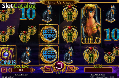 Скрин2. Nights of Egypt Expanded Edition слот