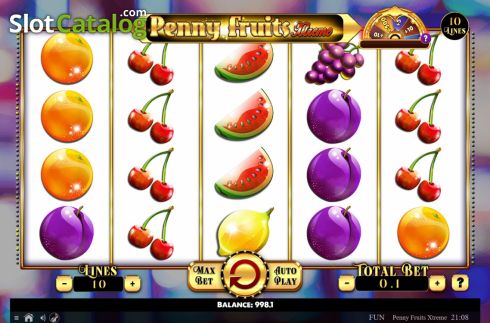 Скрин2. Penny Fruits Extreme Spin O Wheel слот