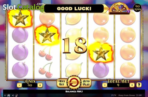 Скрин4. Penny Fruits Extreme Spin O Wheel слот