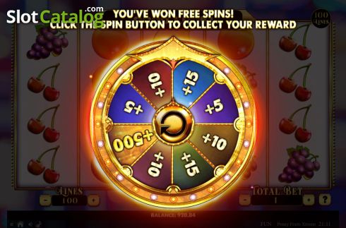 Скрин6. Penny Fruits Extreme Spin O Wheel слот