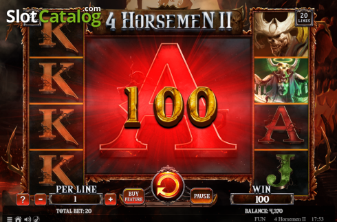 Скрин5. 4 Horsemen 2 слот