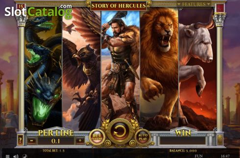 Скрин3. Story of Hercules 15 lines слот