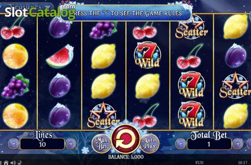 Скрин2. Fruits On Ice слот