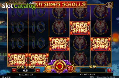 Скрин8. Kitsune's Scrolls слот