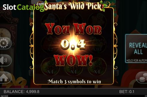 Скрин4. Santa's Wild Pick слот