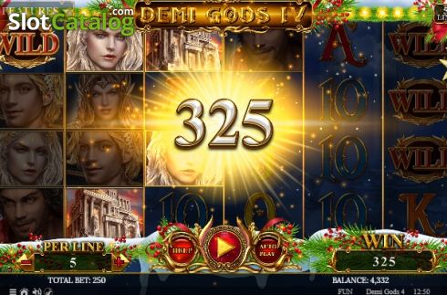 Скрин4. Demi Gods IV Christmas Edition слот