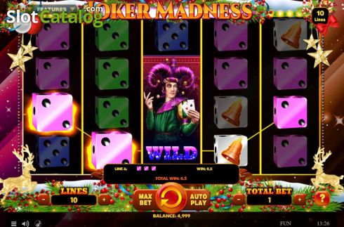 Скрин3. Joker Madness Christmas Edition слот