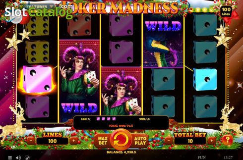 Скрин5. Joker Madness Christmas Edition слот