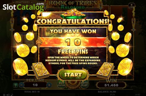 Скрин5. Book Of Tribes Reloaded слот
