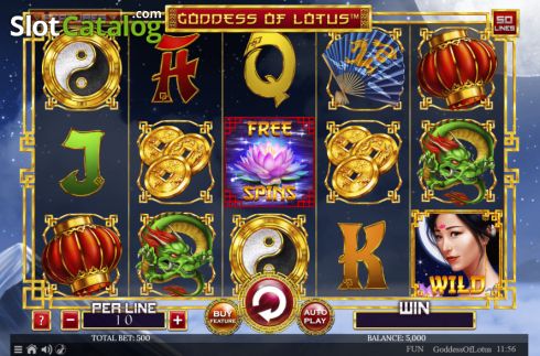 Скрин2. Goddess Of Lotus слот
