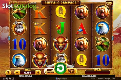 Скрин2. Buffalo Rampage слот
